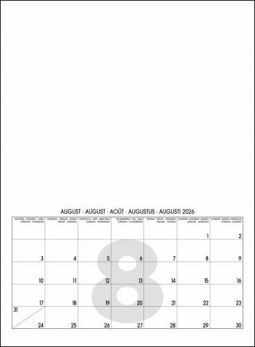MINI WHITE BLANKOKALENDER DIY BASTEL SELBSTGESTALTEN